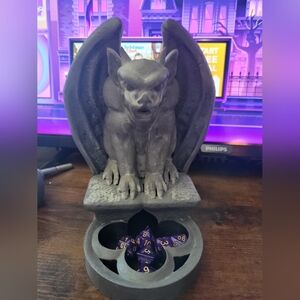 🔮NEW🔮 Hand Crafted Gray Gargoyle Dice Holder
